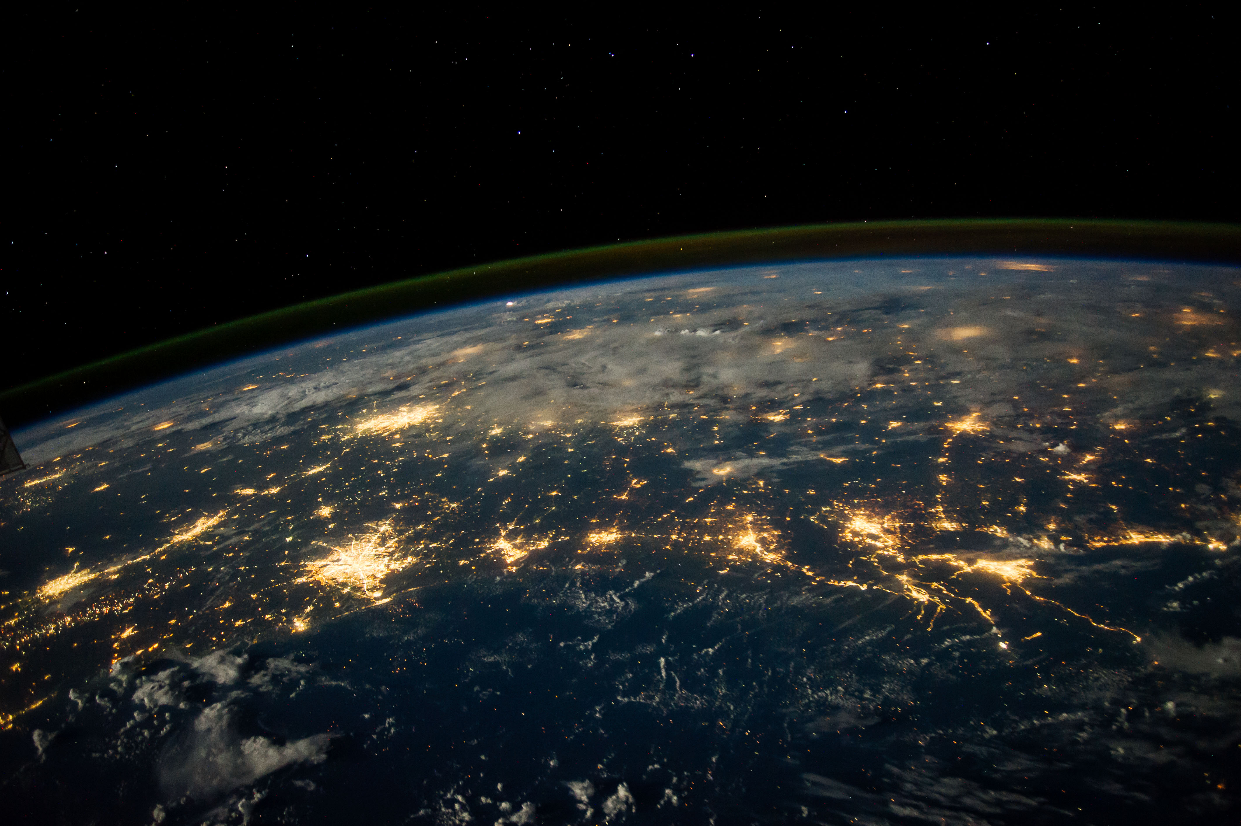 Aurora seen from orbit